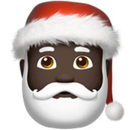 Santa Claus: dark skin tone