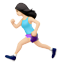 뛰는 여자: 하얀 피부