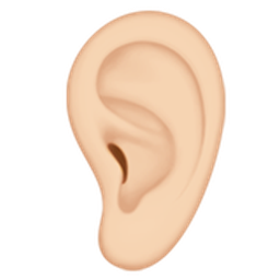 ear: light skin tone