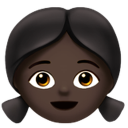 girl: dark skin tone