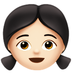 girl: light skin tone