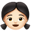 여자 아이: 하얀 피부