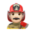 남자 소방관: 하얀 피부