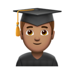 man student: medium skin tone