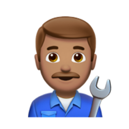 man mechanic: medium skin tone