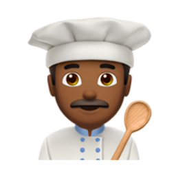 man cook: medium-dark skin tone