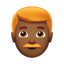 남자: 진한 갈색 피부 빨간 머리