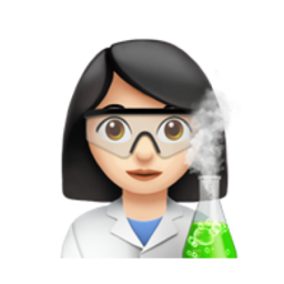 woman scientist: light skin tone