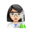 여자 과학자: 하얀 피부