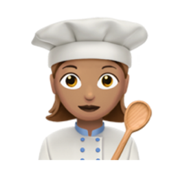 woman cook: medium skin tone