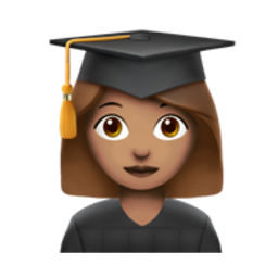 woman student: medium skin tone