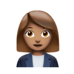 woman office worker: medium skin tone