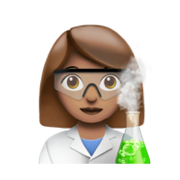woman scientist: medium skin tone