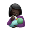 수유 중인 여자: 검은색 피부