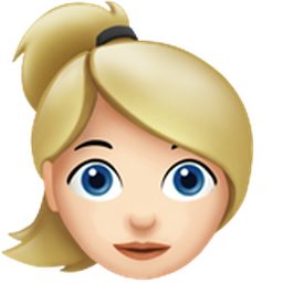 woman: light skin tone, blond hair