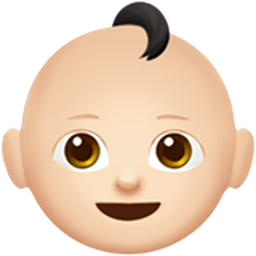 baby: light skin tone