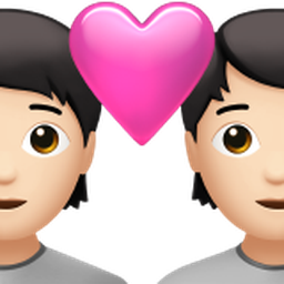 couple with heart: light skin tone
