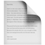 오른쪽 모서리가 접힌 문서