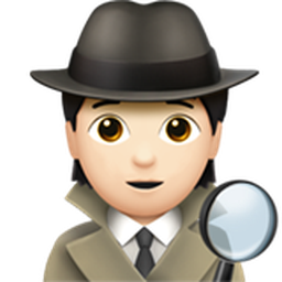 detective: light skin tone