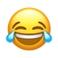 기쁨의 눈물을 흘리는 얼굴