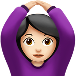 woman gesturing OK: light skin tone