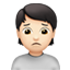 찌푸린 사람: 하얀 피부