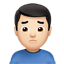 찌푸린 남자: 하얀 피부