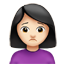 찌푸린 여자: 하얀 피부