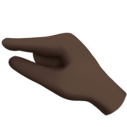 pinching hand: dark skin tone