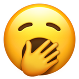 하품하는 얼굴