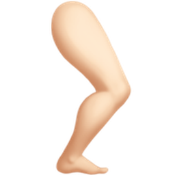 leg: light skin tone