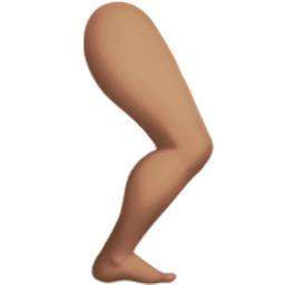 한쪽 다리: 갈색 피부