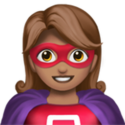 woman superhero: medium skin tone