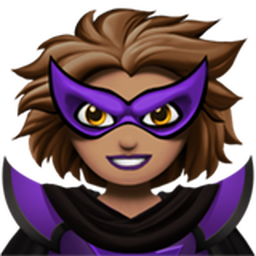 woman supervillain: medium skin tone