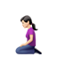 무릎을 꿇은 여자: 하얀 피부