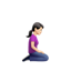 무릎을 꿇은 여자: 하얀 피부 오른쪽을 향한