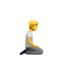 person kneeling: facing right