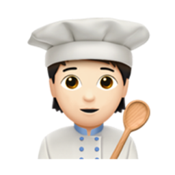cook: light skin tone