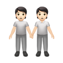 손을 잡고 있는 두 명의 사람: 하얀 피부