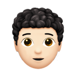 person: light skin tone, curly hair