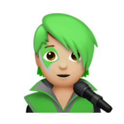 singer: medium-light skin tone