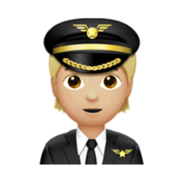 pilot: medium-light skin tone
