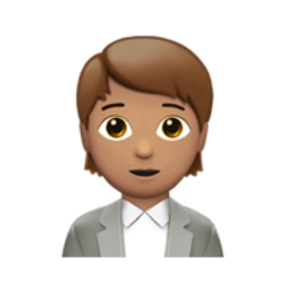 office worker: medium skin tone