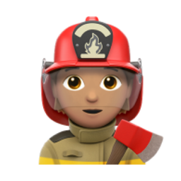 firefighter: medium skin tone