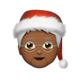 Mx Claus: medium-dark skin tone