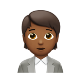 office worker: medium-dark skin tone