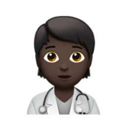 health worker: dark skin tone