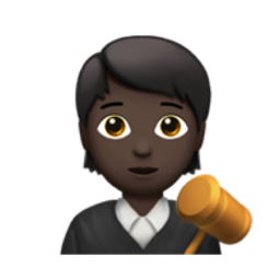 judge: dark skin tone