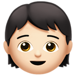 어린이: 하얀 피부