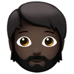 person: dark skin tone, beard